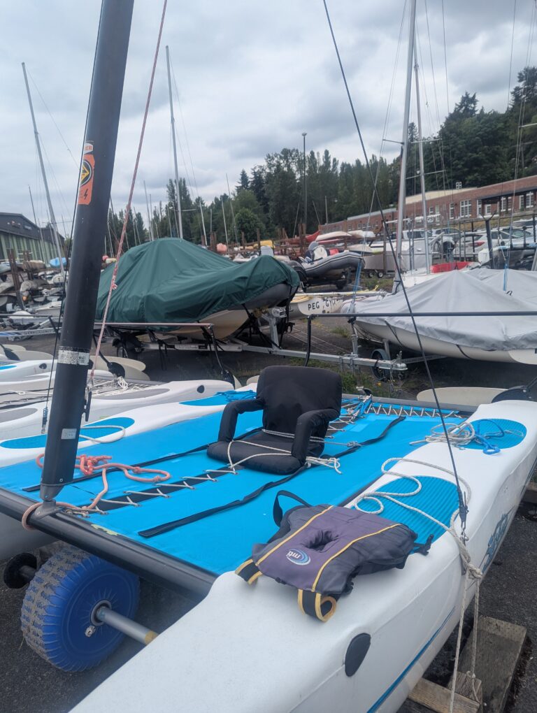 A seat can be added and strapped down to almost any boat.
